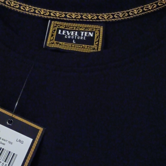 LEVEL TEN COUTURE FANCY T-SHIRT SZ L NEW - Picture 3 of 8